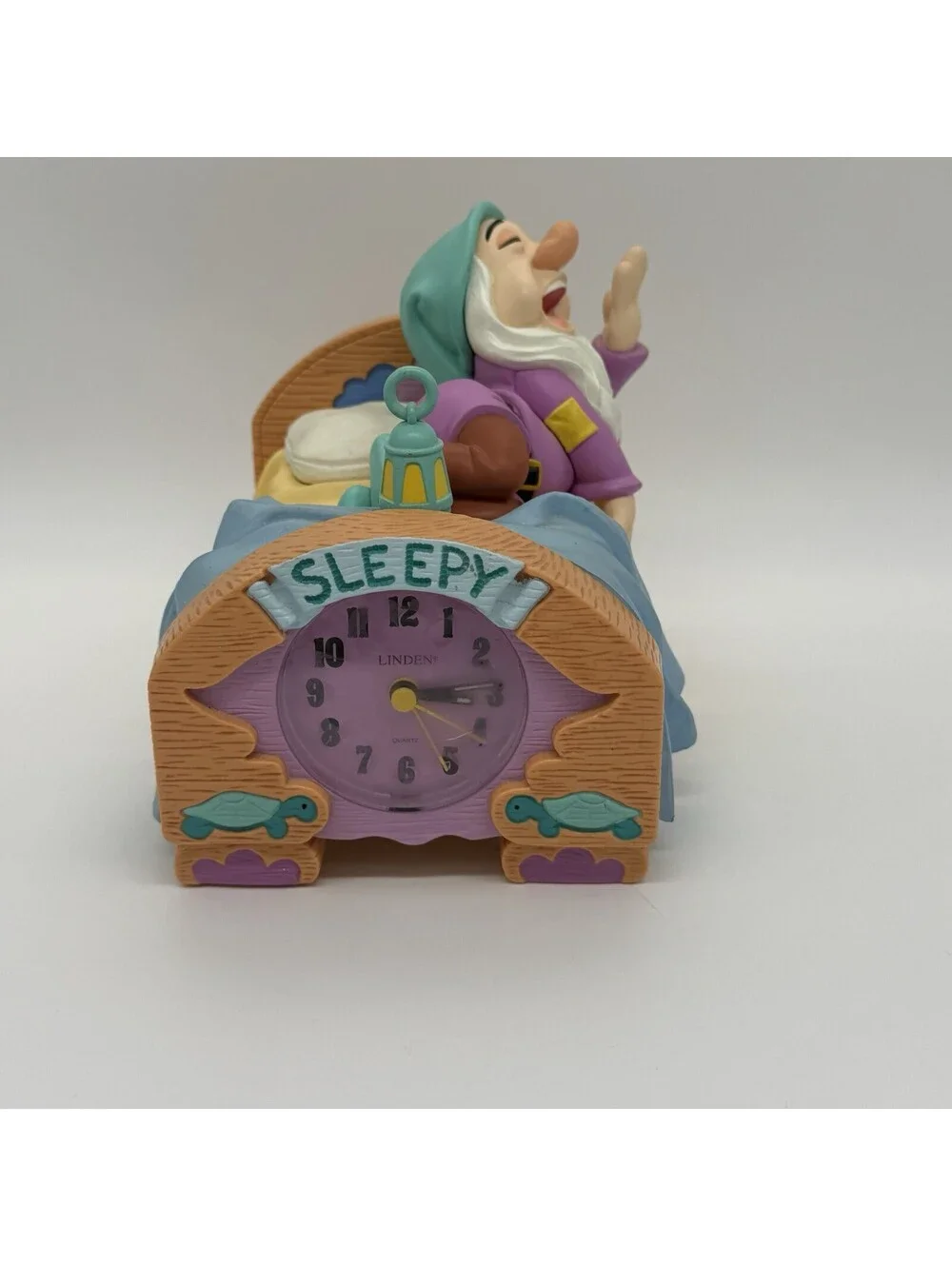 Vintage Disney 1993 THE SLEEPY CLOCK Animated Alarm Clock by Linden